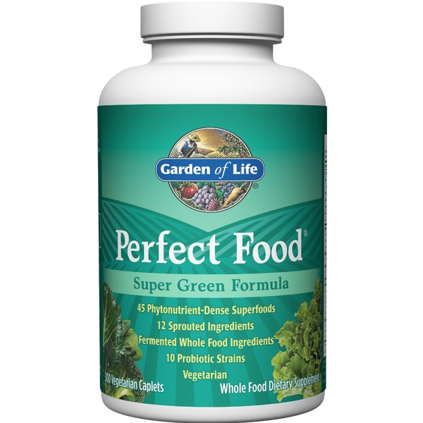 The Perfect Food® - Green Label - 300 Caplets - Garden of Life